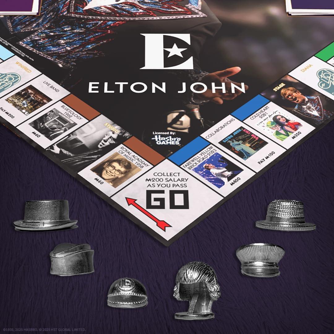 image:imageMonopoly Elton John Play as Iconic Headgear Star Glasses amp More Collect Legendary Career Moments Like Knighthood amp Farewell Tour Officially Licensed Elton John Board Game