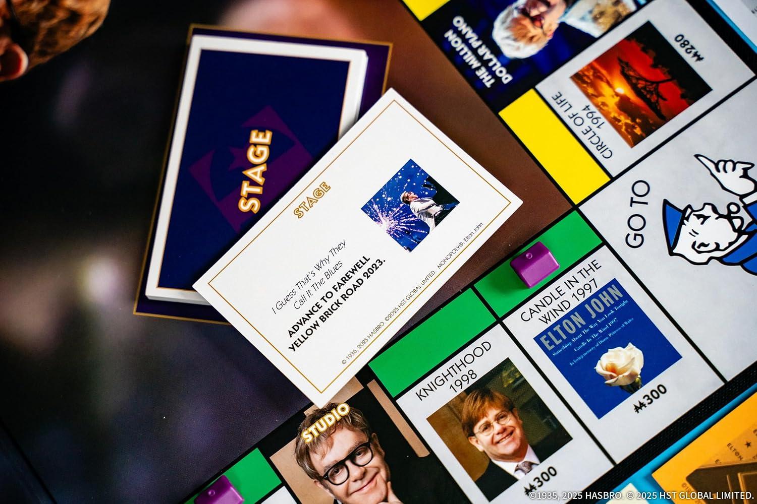 image:imageMonopoly Elton John Play as Iconic Headgear Star Glasses amp More Collect Legendary Career Moments Like Knighthood amp Farewell Tour Officially Licensed Elton John Board Game