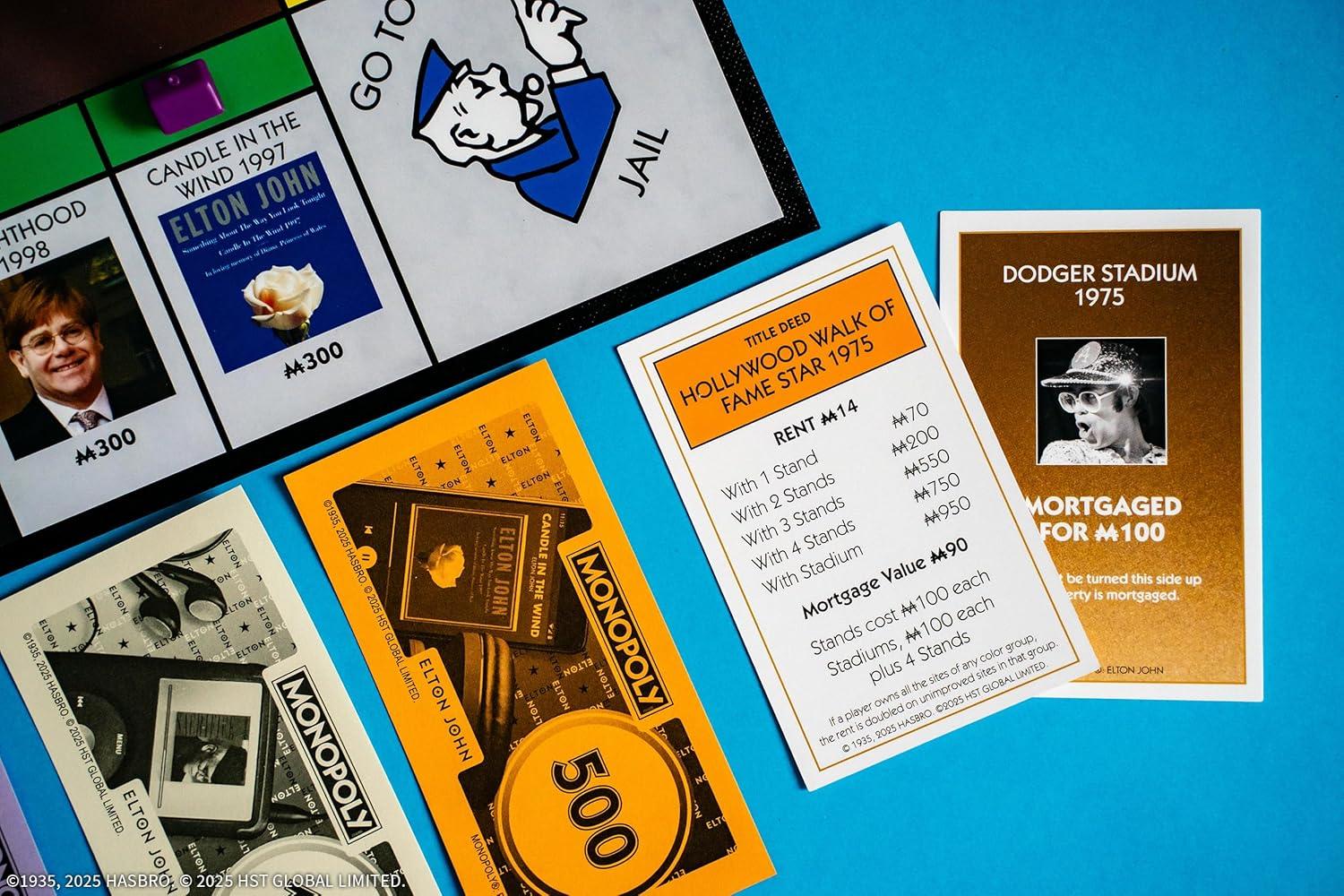 image:imageMonopoly Elton John Play as Iconic Headgear Star Glasses amp More Collect Legendary Career Moments Like Knighthood amp Farewell Tour Officially Licensed Elton John Board Game