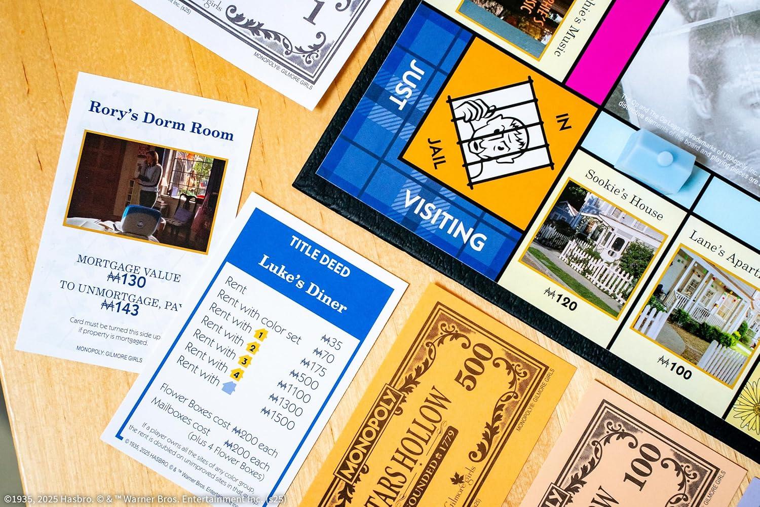image:imageMonopoly Gilmore Girls Buy Sell amp Trade Iconic Stars Hollow Locations Includes 6 Collectible Tokens Like Coffee Cup amp Lukes Hat Fun Game for Fans amp Families Official Gilmore Girls Merchandise