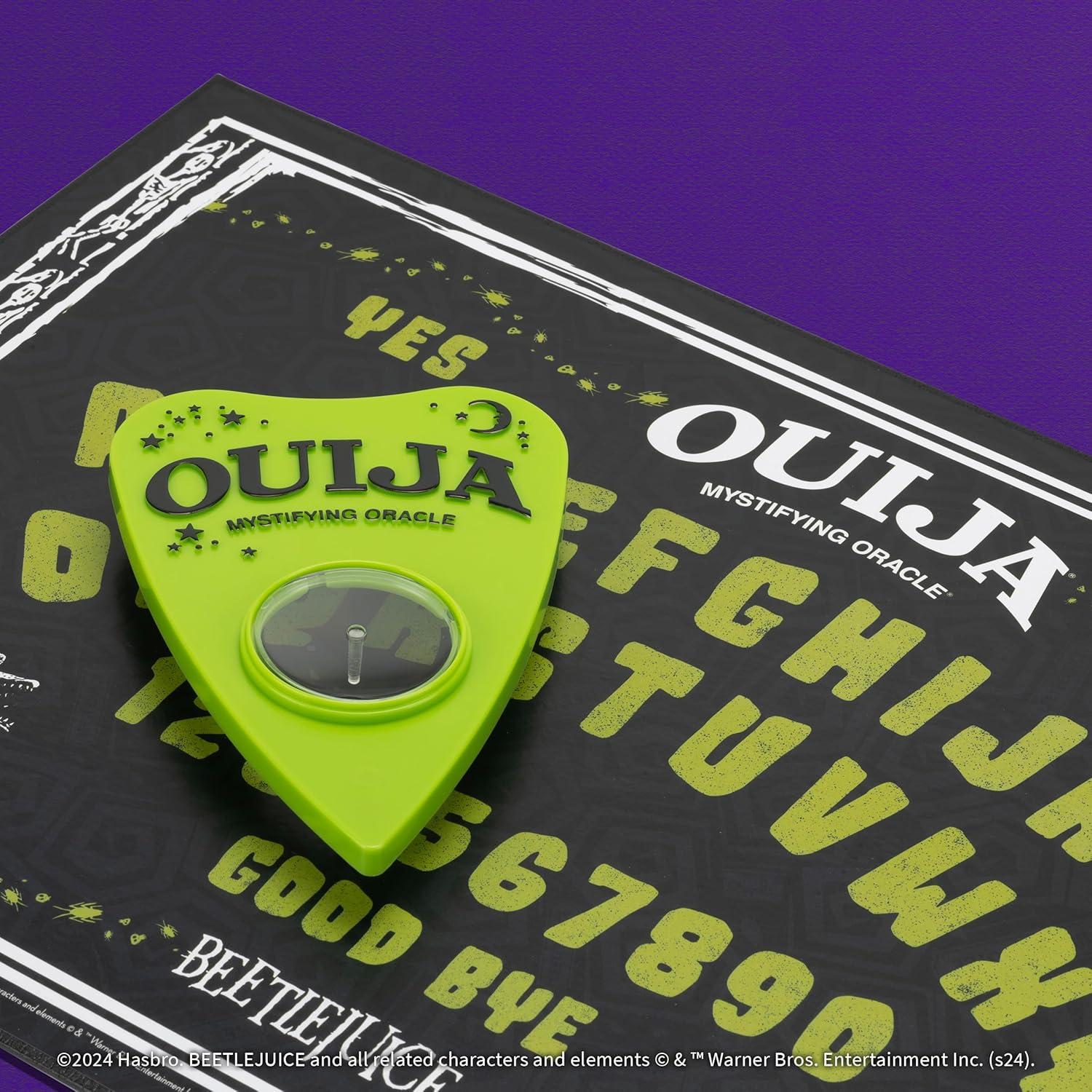image:imageOuija Beetlejuice Inspired by Tim Burtons Cult Classic Movie Collectible Classic Ouija Board Game with Green Planchette Officially Licensed Collectible and Merchandise 24 Players Ages 8