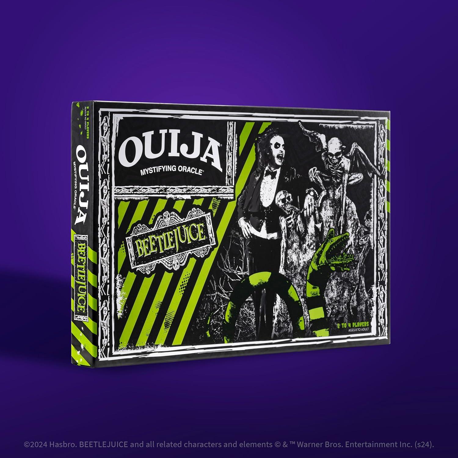 image:imageOuija Beetlejuice Inspired by Tim Burtons Cult Classic Movie Collectible Classic Ouija Board Game with Green Planchette Officially Licensed Collectible and Merchandise 24 Players Ages 8