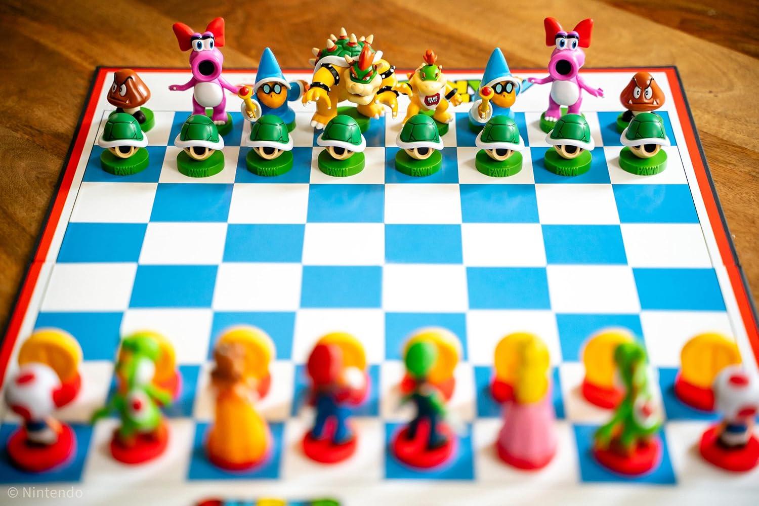 image:imageSuper Mario Chess Set 32 Custom Sculpt Chess Pieces Including Iconic Characters Mario Luigi Peach Toad Bowser Super Mario Themed Chess Game