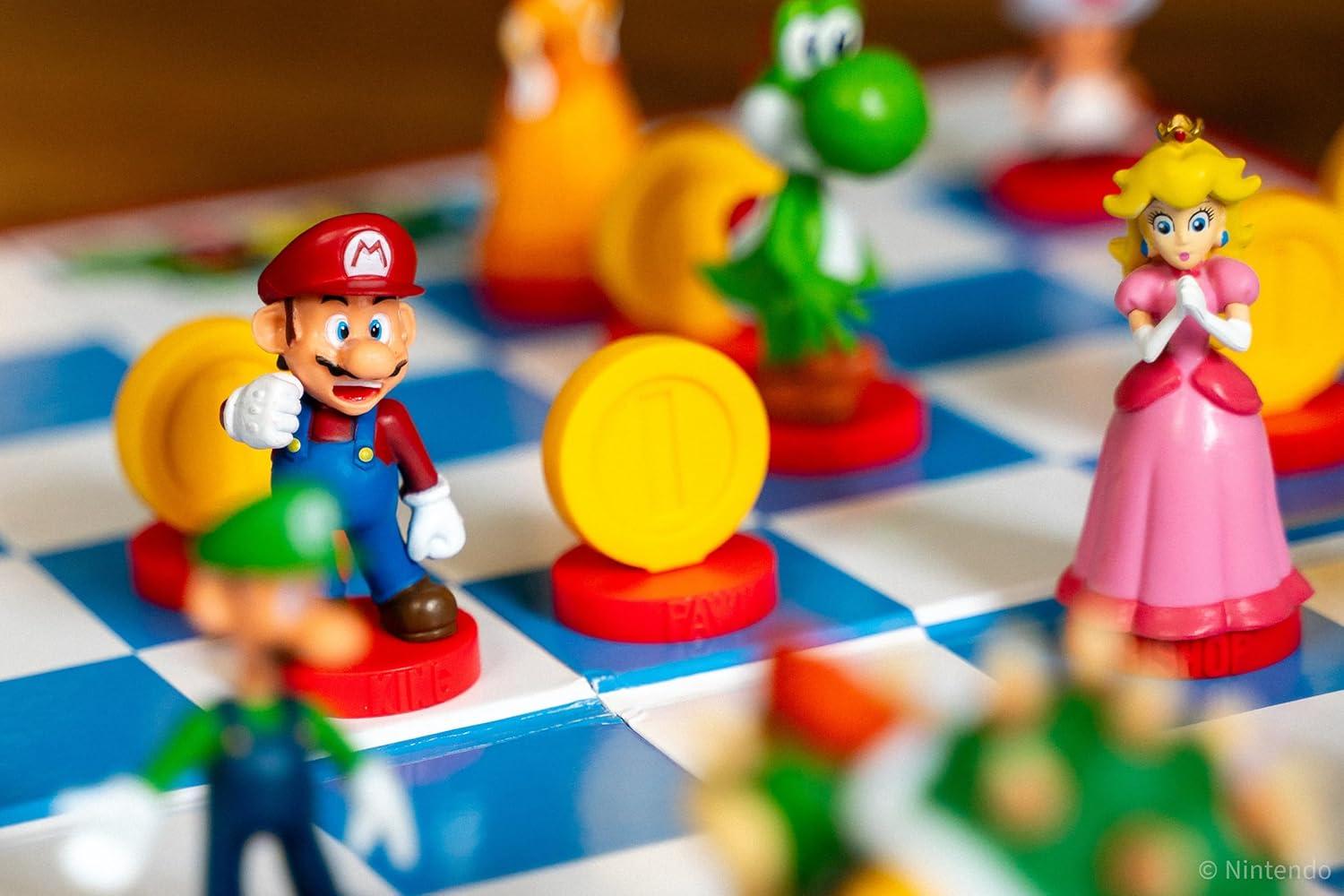image:imageSuper Mario Chess Set 32 Custom Sculpt Chess Pieces Including Iconic Characters Mario Luigi Peach Toad Bowser Super Mario Themed Chess Game