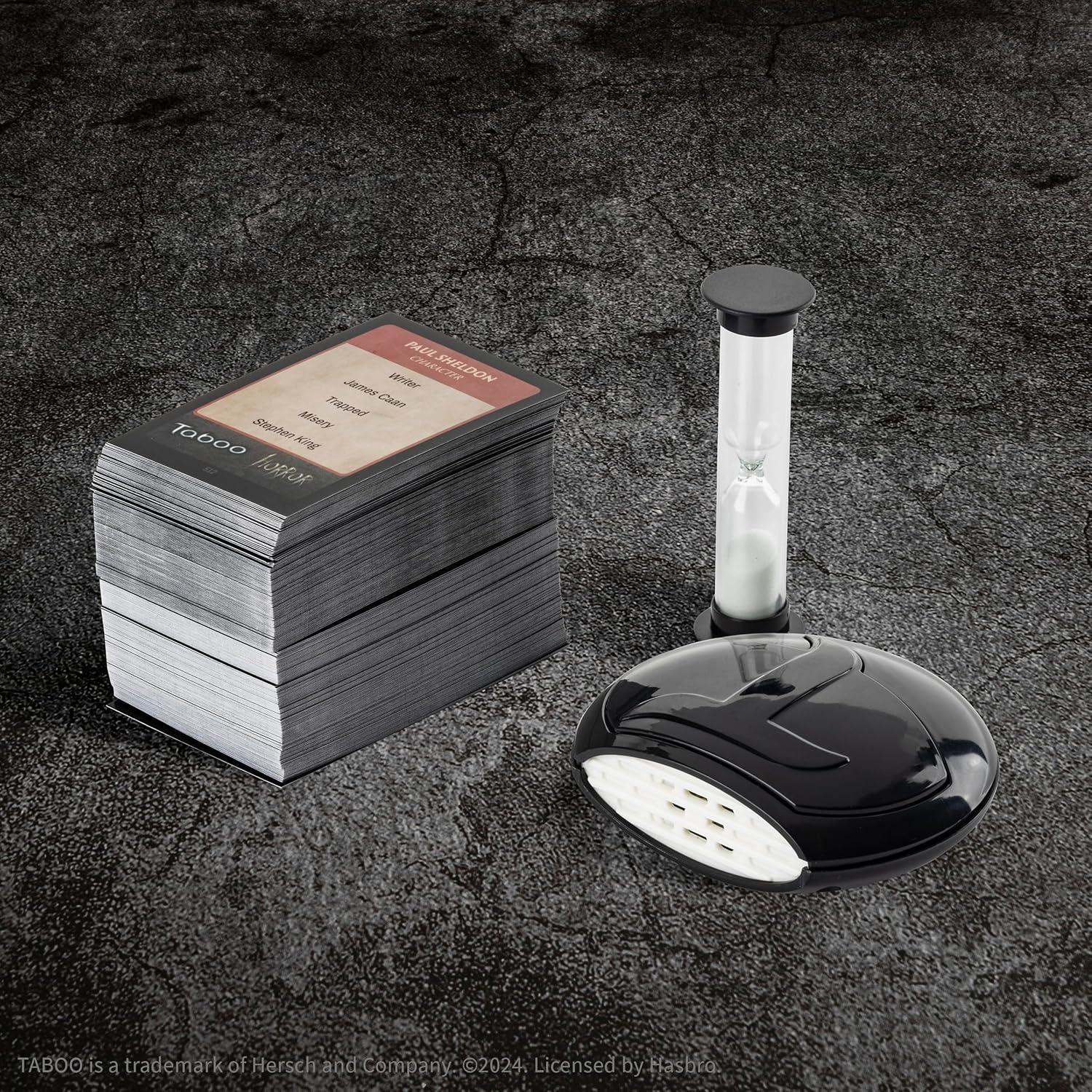 image:imageTaboo Horror Edition Party Board Game Horror Genre Themed Trivia Word Game with Screaming Buzzer Game for 2 Players or More Fans of Horror Themed Films amp Culture Ages 13 and Up