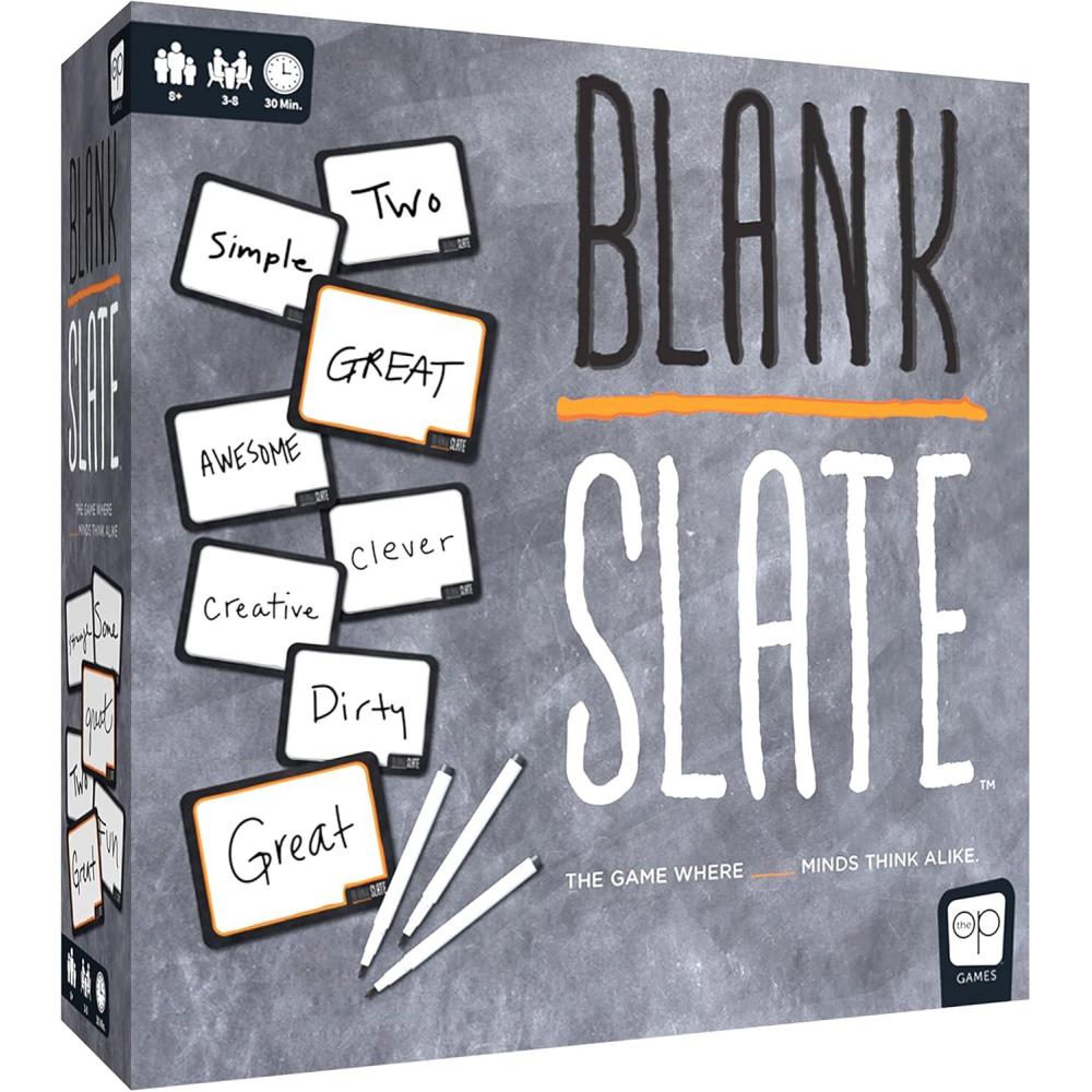 image:imageUSAOPOLY BLANK SLATE Where Great Minds Think Alike Fun FamilyFriendly Board Game Word Association Party Game Easy to Learn Fun to Play Family Game Night 38 Players Ages 8Game