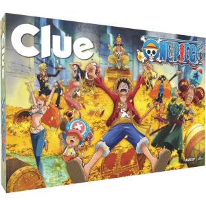 CLUE: One Piece Board Game, Find Hidden Pirate Treasure with Luffy and The Straw Hat Crew, Explore Iconic Locations Like Dressrosa, Drum Kingdom & Water Seven, Official Toei Animation Game, Ages 8+