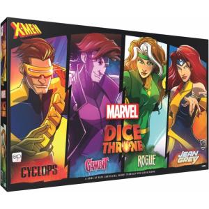 Marvel X-Men Dice Throne Box 2, 4 Hero Box Featuring Cyclops, Jean Grey, Gambit & Rogue, Competitive Board Game, Stand-Alone & Cross Compatible, Officially Licensed