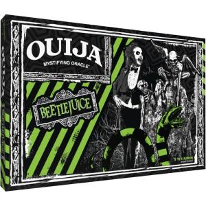 Ouija: Beetlejuice, Inspired by Tim Burton’s Cult Classic Movie, Collectible Classic Ouija Board Game with Green Planchette, Officially Licensed Collectible and Merchandise, 2-4 Players, Ages 8+