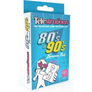 Telestrations 80s/90s Expansion Pack | Featuring 600 Totally Awesome Words, Phrases, and References | Great New Addition to Telestrations Party Game