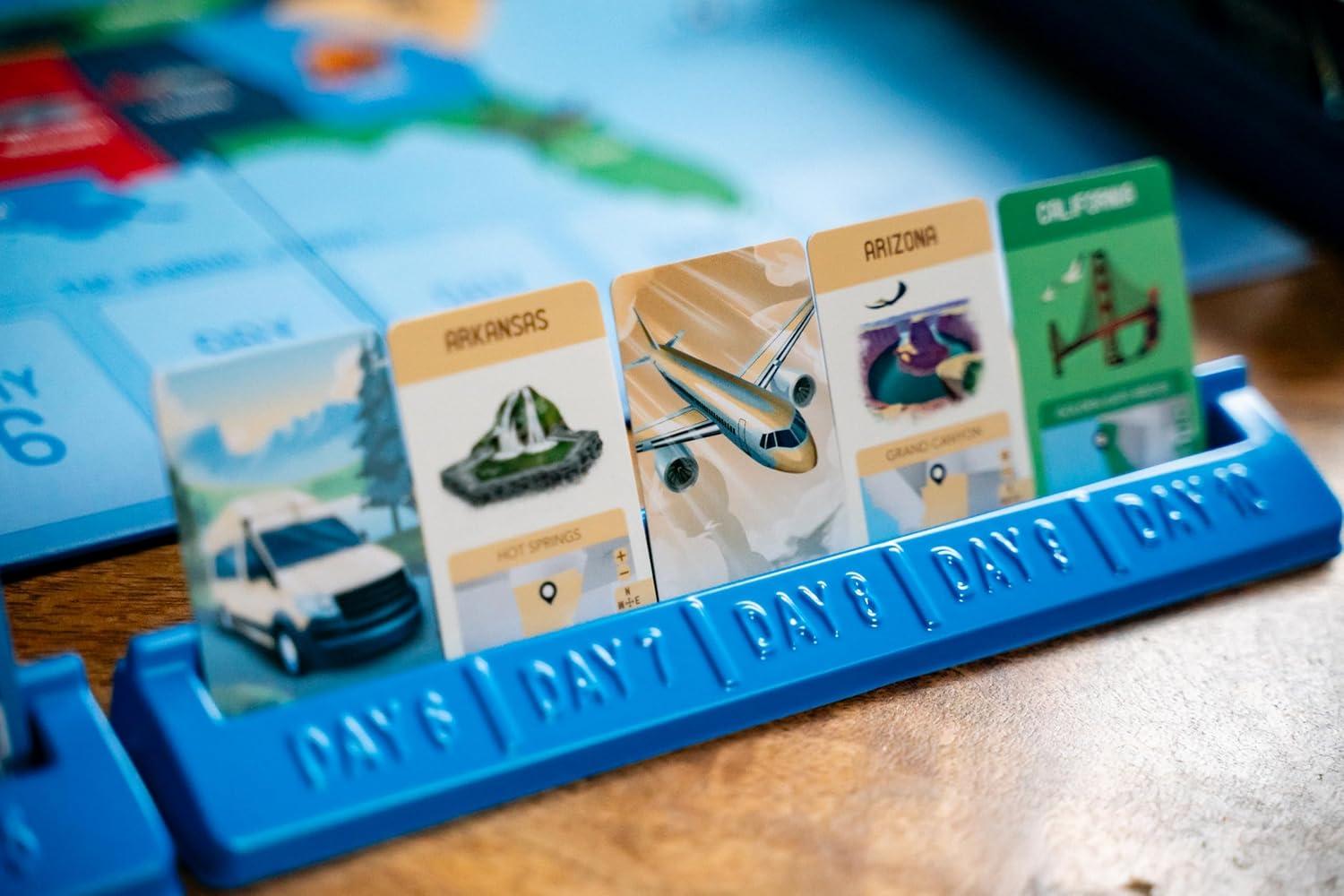 image:image10 Days in The USA Family Road Trip Board Game for All Ages Designed by Alan Moon Designer of Ticket to Ride 24 Players 30 Min Ages 8 and Up
