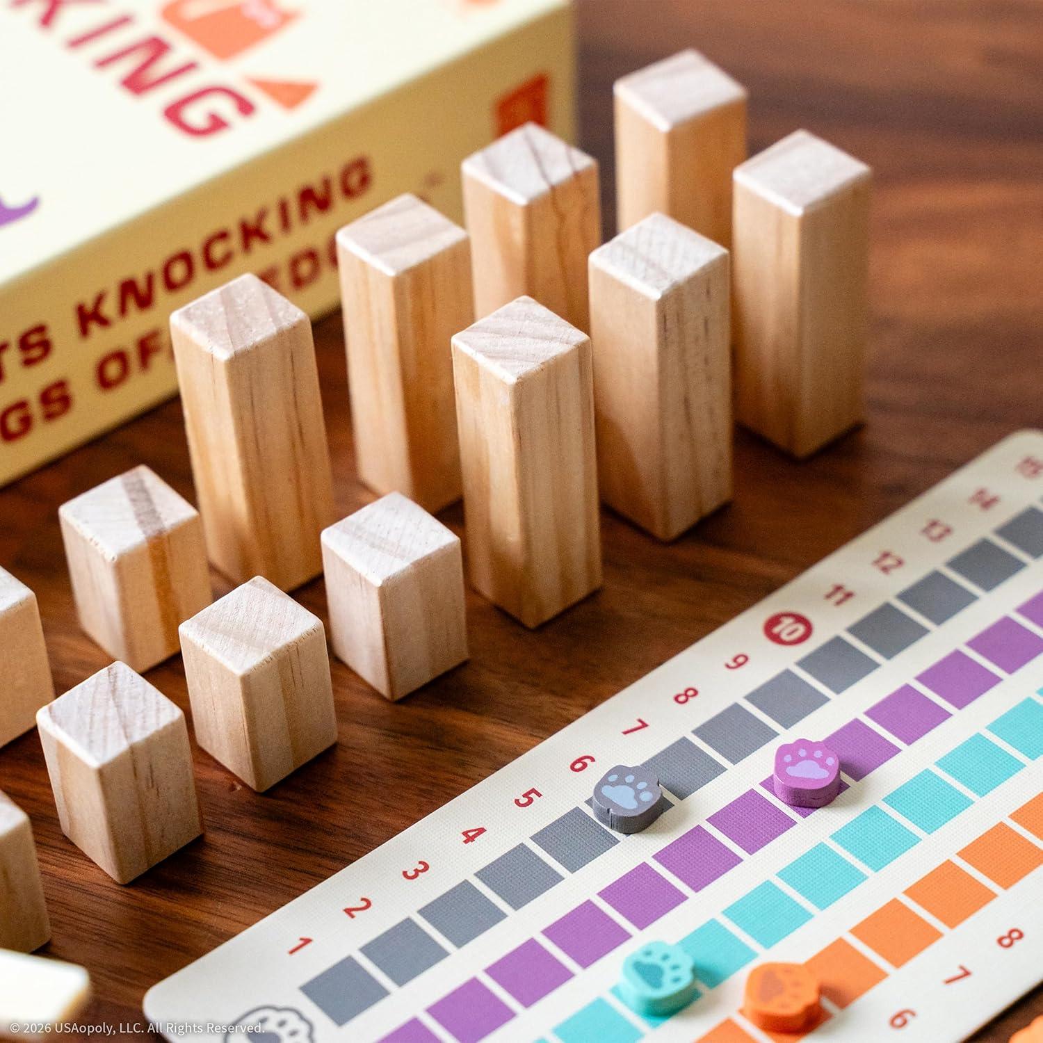 image:imageCats Knocking Things Off Ledges A Fun Dexterity Stacking Game for Families Kids Teens amp Adults Features Cute Cats amp Toy Wooden Pieces Portable to Play Anywhere Ages 10 24 Players 15 Minute