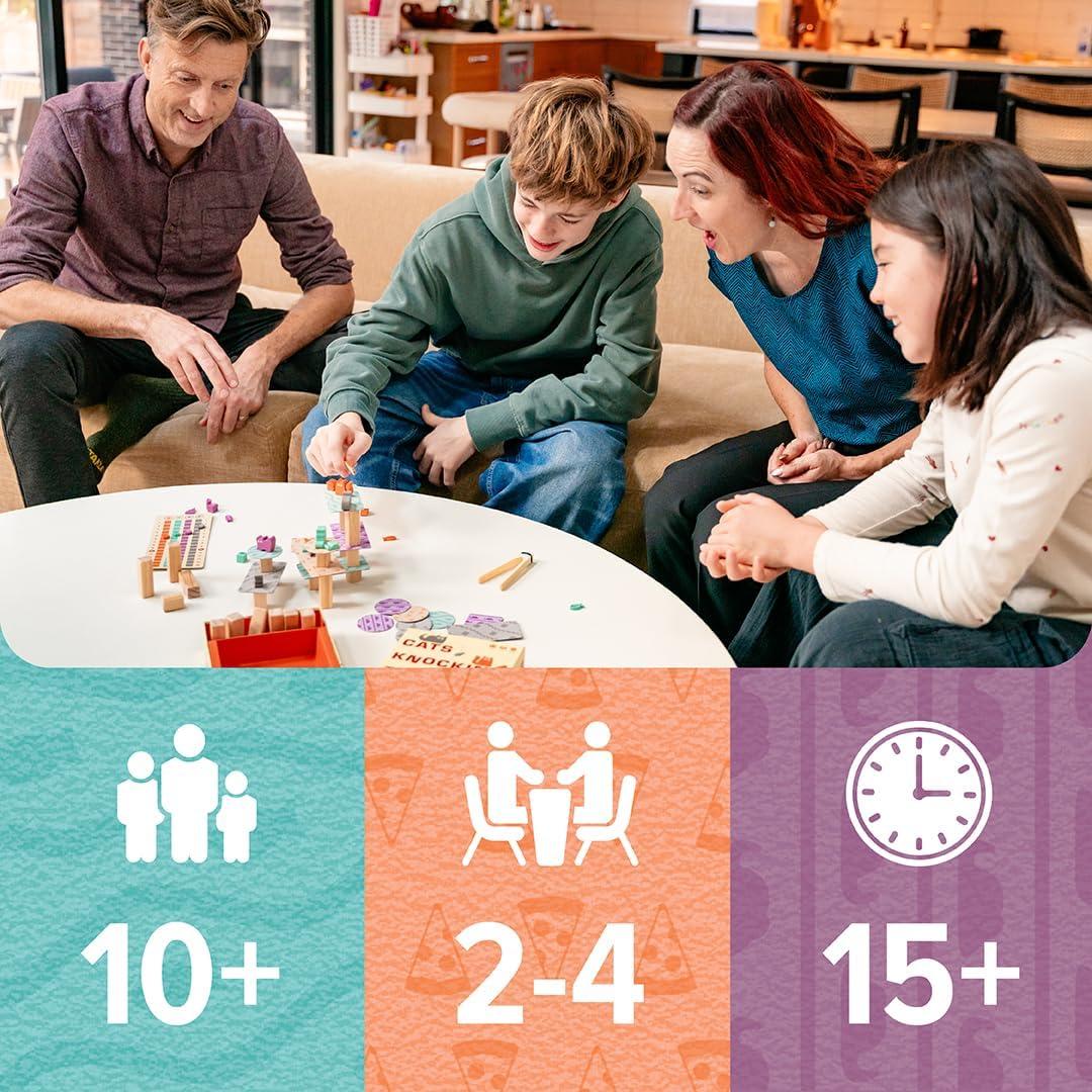 image:imageCats Knocking Things Off Ledges A Fun Dexterity Stacking Game for Families Kids Teens amp Adults Features Cute Cats amp Toy Wooden Pieces Portable to Play Anywhere Ages 10 24 Players 15 Minute