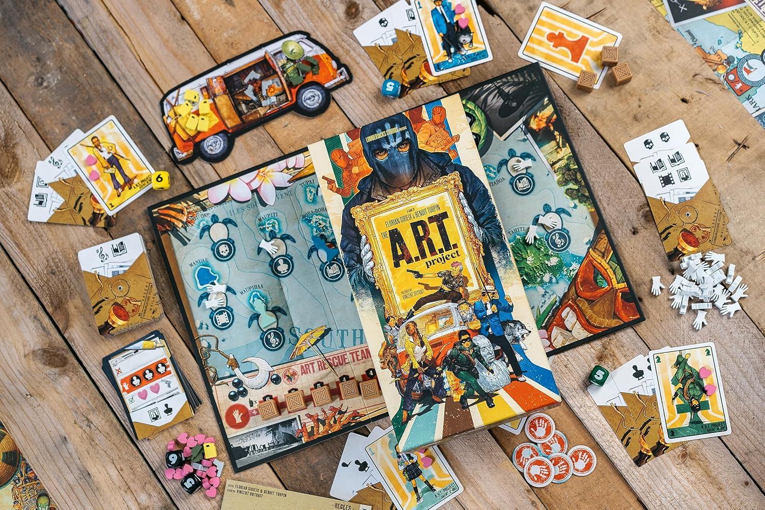 image:imageThe ART Project Cooperative Strategy Board Game Card Drafting Zone of Control Game Coop and Solo Play for Adults and Teens Ages 12 16 Players 45 Minute Play Time