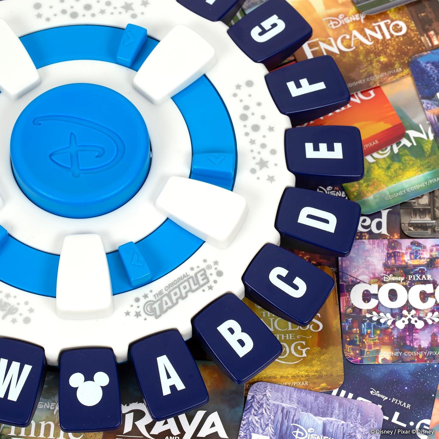 image:imageThe Original TAPPLE Disney Edition FastPaced Family Trivia Word Game Choose a DisneyThemed Category amp Race Against The Timer to be The Last Player TravelFriendly Party Game Officially Licensed