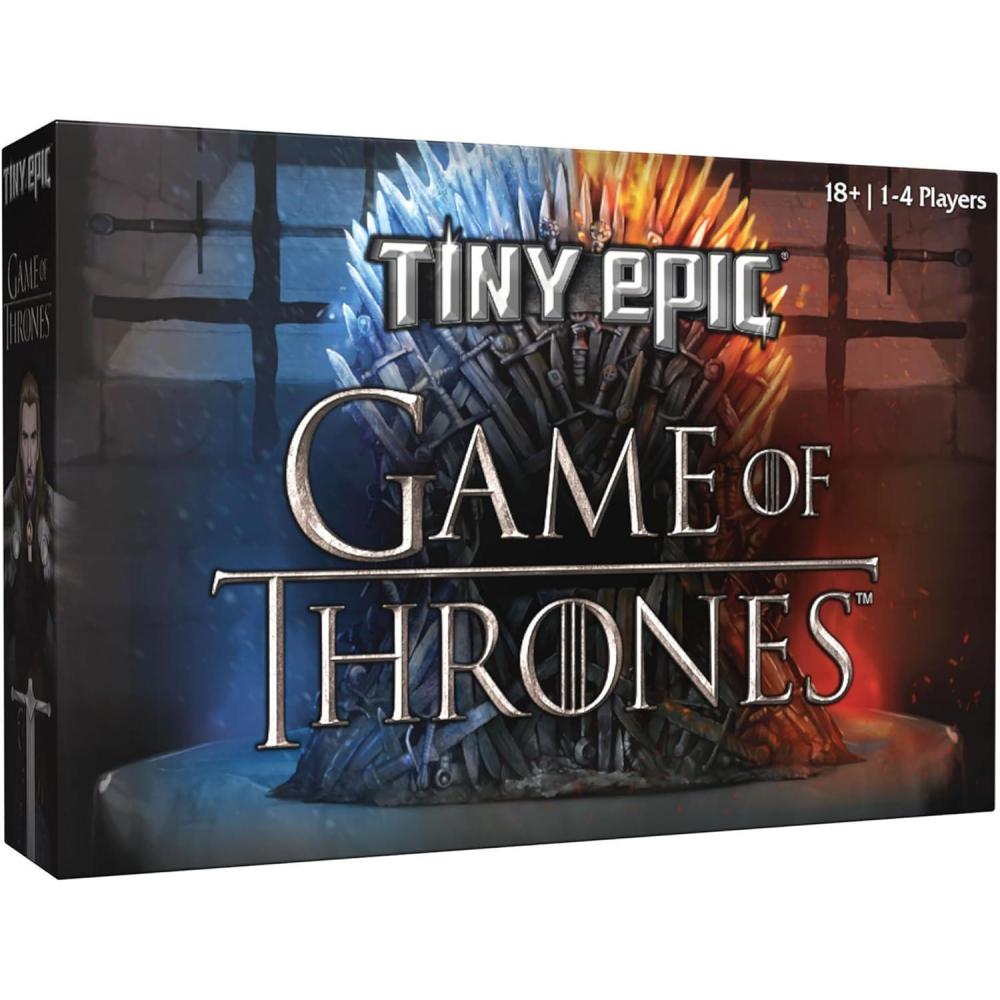 image:imageTiny Epic Game of Thrones Board Game Strategy Game for Adults amp Teens 14 Players 60 Min Playtime Play as Iconic Westeros Characters Custom Dice Miniatures Metal Coins and Wooden Components