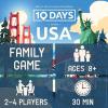 10 Days in The USA | Family Road Trip Board Game for All Ages | Designed by Alan Moon – Designer of Ticket to Ride | 2-4 Players | 30 Min | Ages 8 and Up
