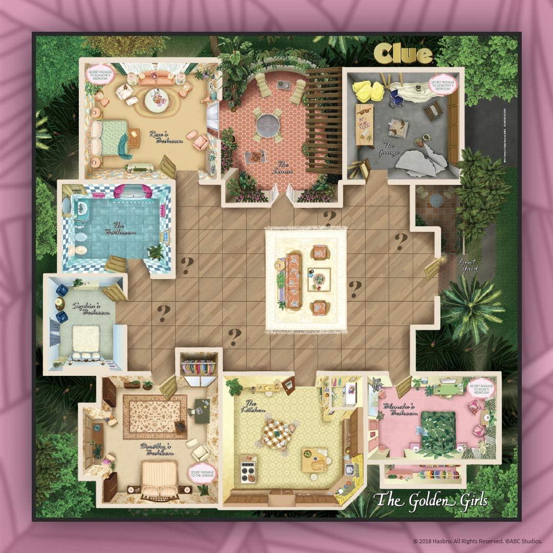 image:imageClue The Golden Girls Board Game Golden Girls TV Show Themed Game Solve The Mystery of Who Ate The Lastpiece of Cheesecake Officially Licensed Golden Girls Merchandise Themed Clue Mystery Game