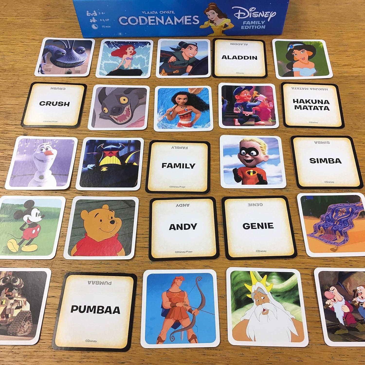 image:imageCodenames Family Edition Best Family Board Game for All Ages Featuring Disney Characters and Artwork 2 Player Board Game Perfect for Disney FansDisney