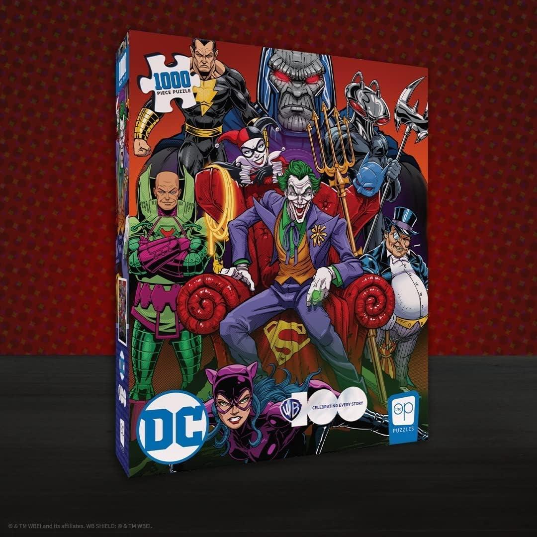 image:imageDC Villains Forever Evil 1000 Piece Jigsaw Puzzle Celebrating WB 100 Officially Licensed DC Comics Universe Merchandise Collectible Puzzle Featuring Joker Harley Quinn Lux Luthor and Others
