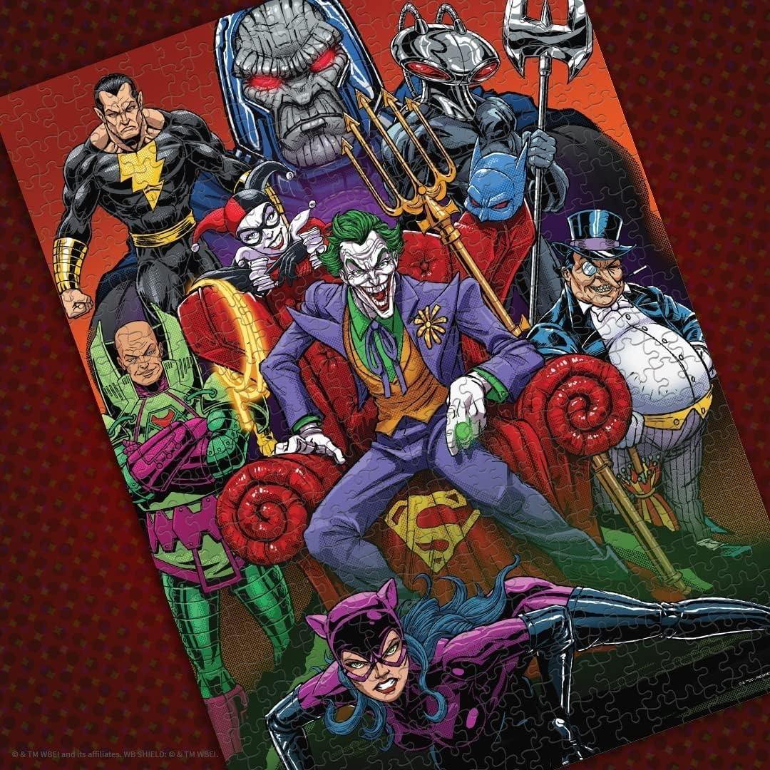 image:imageDC Villains Forever Evil 1000 Piece Jigsaw Puzzle Celebrating WB 100 Officially Licensed DC Comics Universe Merchandise Collectible Puzzle Featuring Joker Harley Quinn Lux Luthor and Others