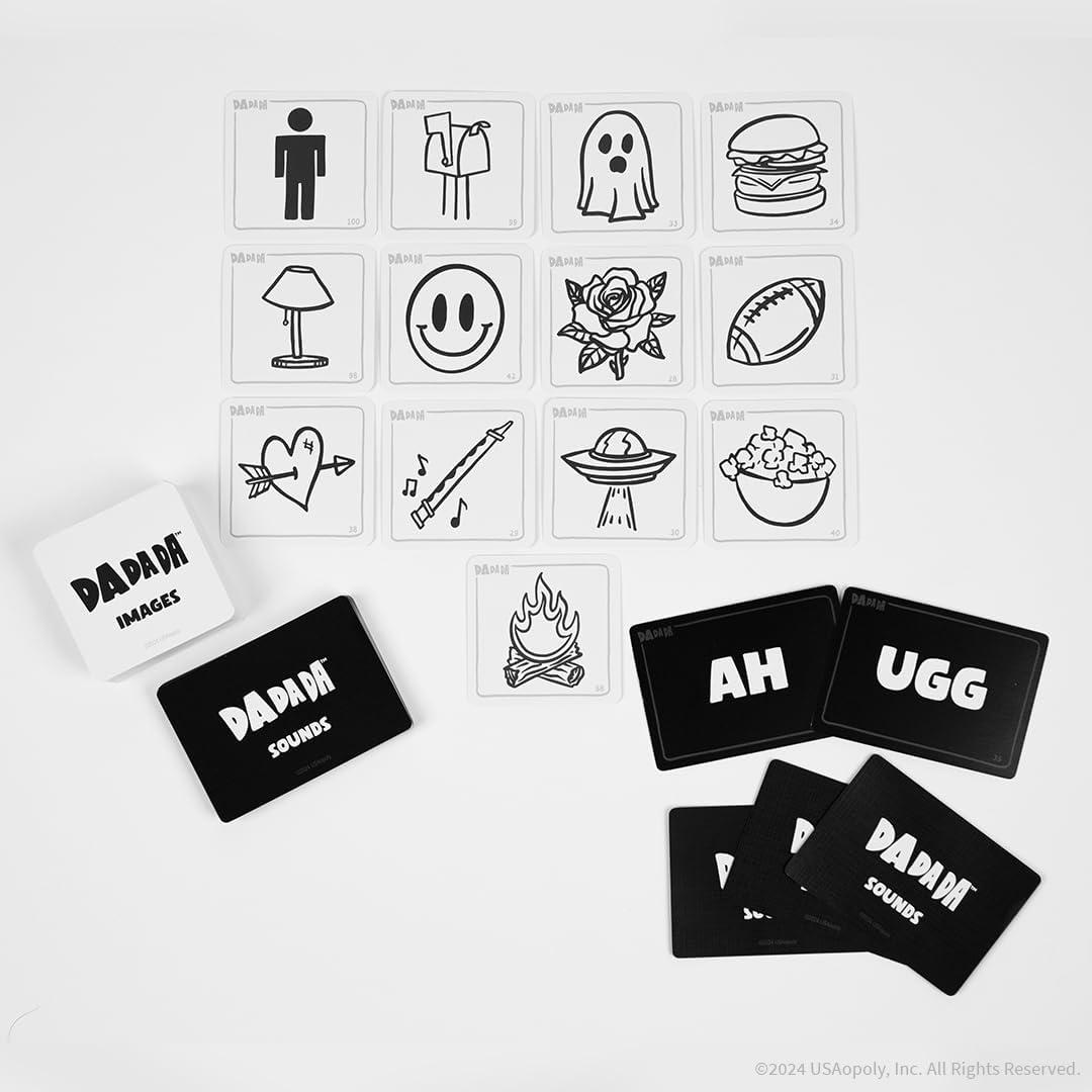 image:imageDadada The Nonsensical Party Game That Makes Sense Turns Gibberish into Hilarity Create Your Own New Hilarious Language Word and Image Association Game 2 Players Ages 8 amp Up 1530 Minutes