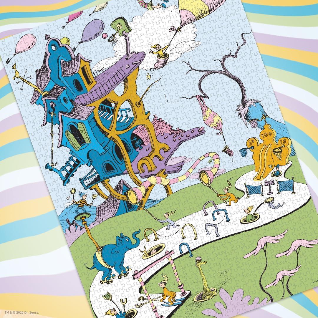 image:imageDr Seuss Oh The Places Youll Go 1000 Piece Jigsaw Puzzle Collectible Puzzle Featuring Book Cover Artwork OfficiallyLicensed Dr Seuss Puzzle amp Merchandise