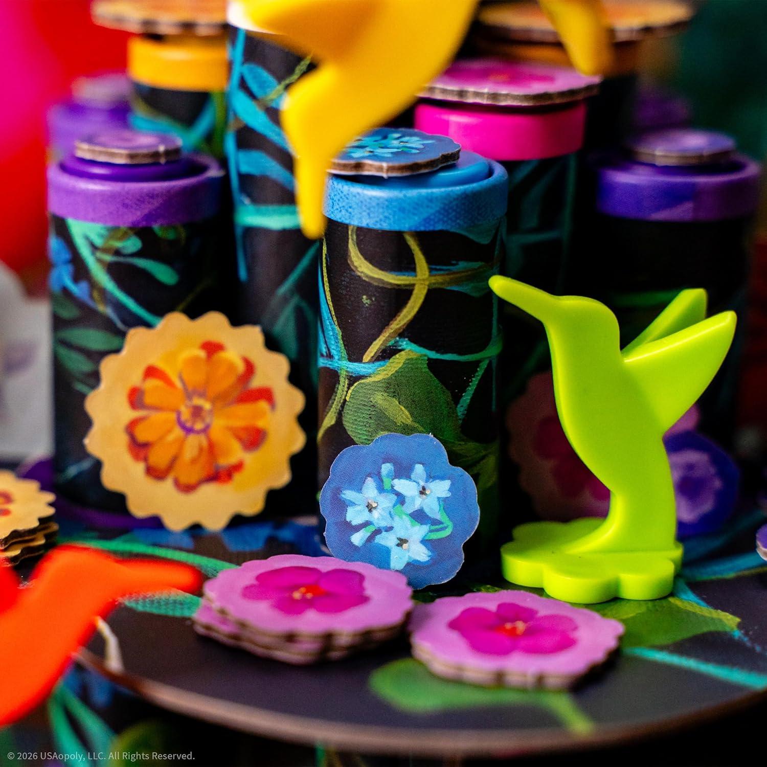 image:imageHummingbirds Board Game A RealTime Push Your Luck Dexterity Party Game Test Your Timing amp Collect Nectar Token Points A Fun Family Game with Beautiful Artwork Ages 8 24 Players 15 Play Time