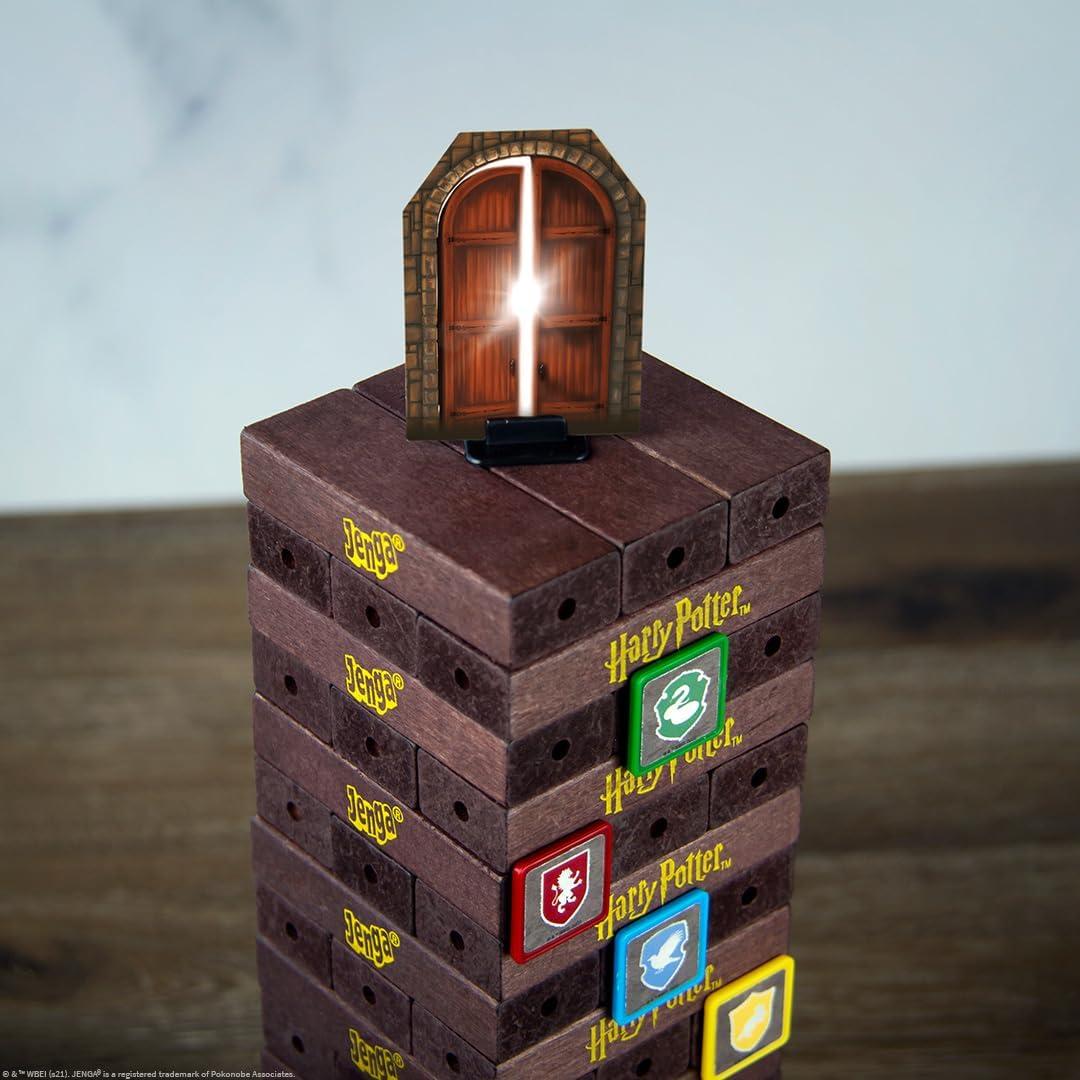 image:imageJenga Harry Potter Build The Grand Staircase of Hogwarts to Reach The Classroom Based on Harry Potter Film Franchise Collectible Jenga Game Unique Gameplay with Custom Dice
