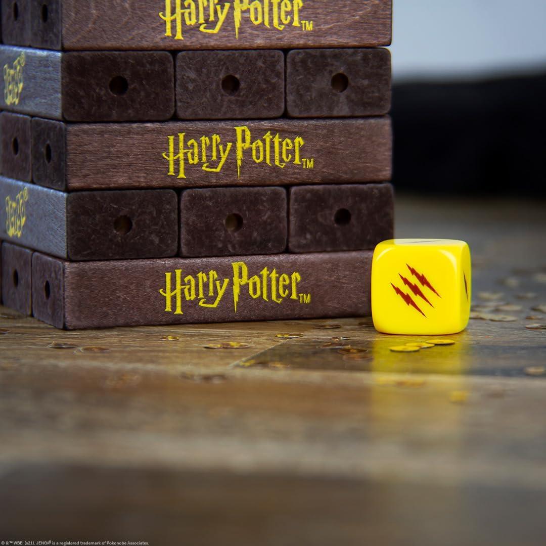 image:imageJenga Harry Potter Build The Grand Staircase of Hogwarts to Reach The Classroom Based on Harry Potter Film Franchise Collectible Jenga Game Unique Gameplay with Custom Dice