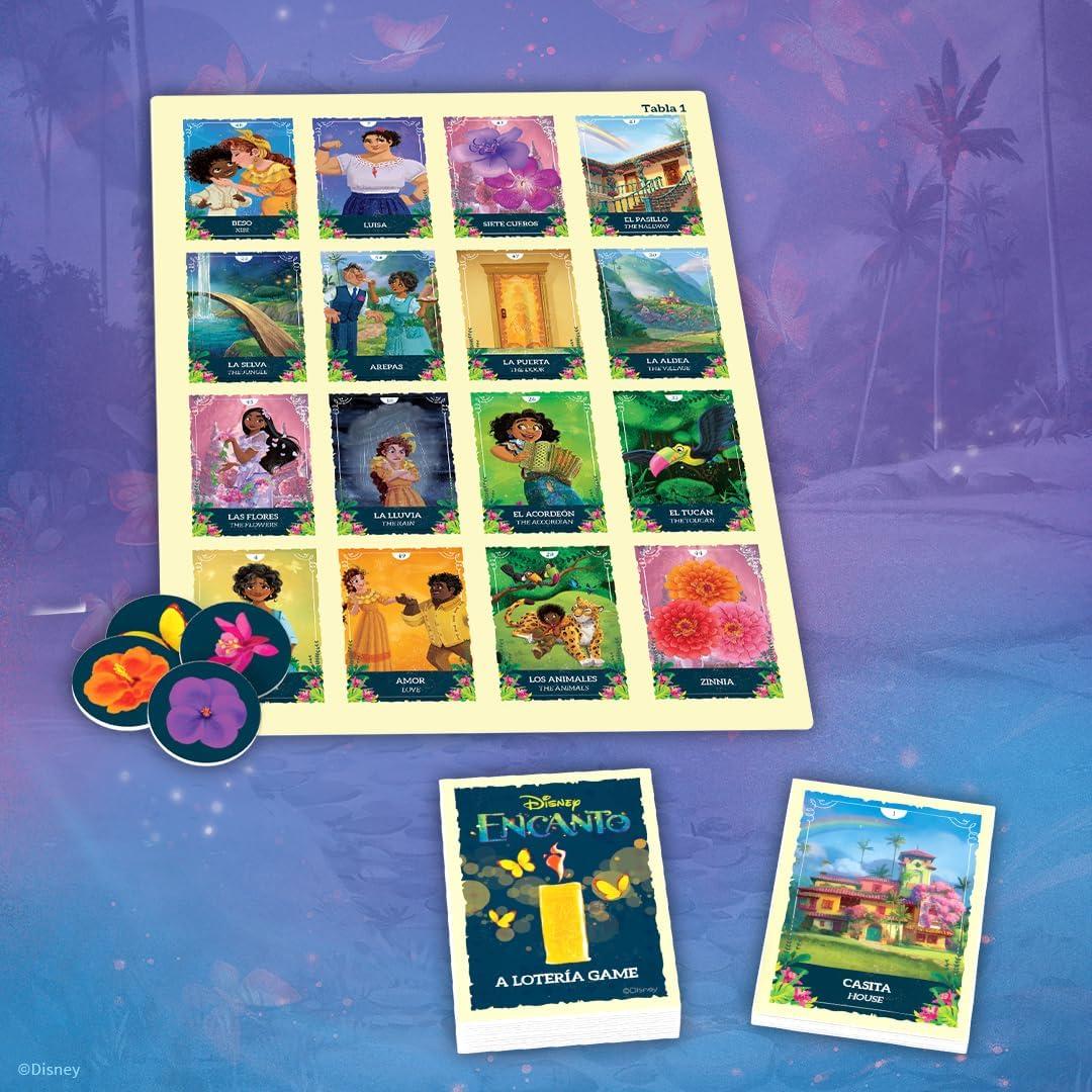 image:imageLoteria Disney Encanto Traditional Loteria Mexicana Game of Chance Bingo Style Game Inspired by Spanish Words amp Mexican Culture