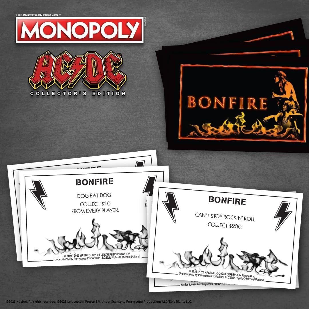 image:imageMONOPOLY ACDC Play as Anguss Hat Dynamite Lightning Bolt amp more Includes Popular Albums and Locations ACDC Lane For Those About to Rock TNT and more Officially Licensed ACDC Collectible