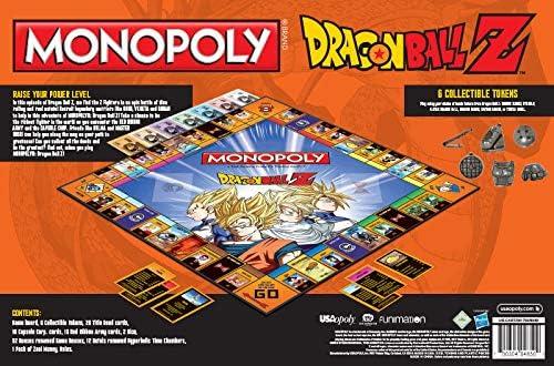 image:imageMONOPOLY Dragon Ball Z Board Game Recruit Legendary Warriors GOKU VEGETA and GOHAN Official Dragon Ball Z Anime Series Merchandise Themed Monopoly Game