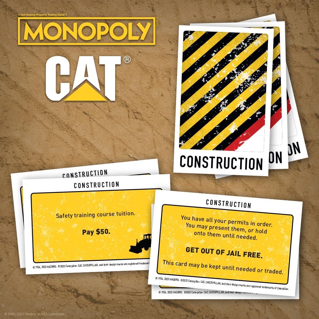 image:imageMonopoly Caterpillar Play as Hard Hat Tool Bag Work Boot amp More Officially Licensed and Collectible Monopoly Game Based On Caterpillar Company for 26 Players