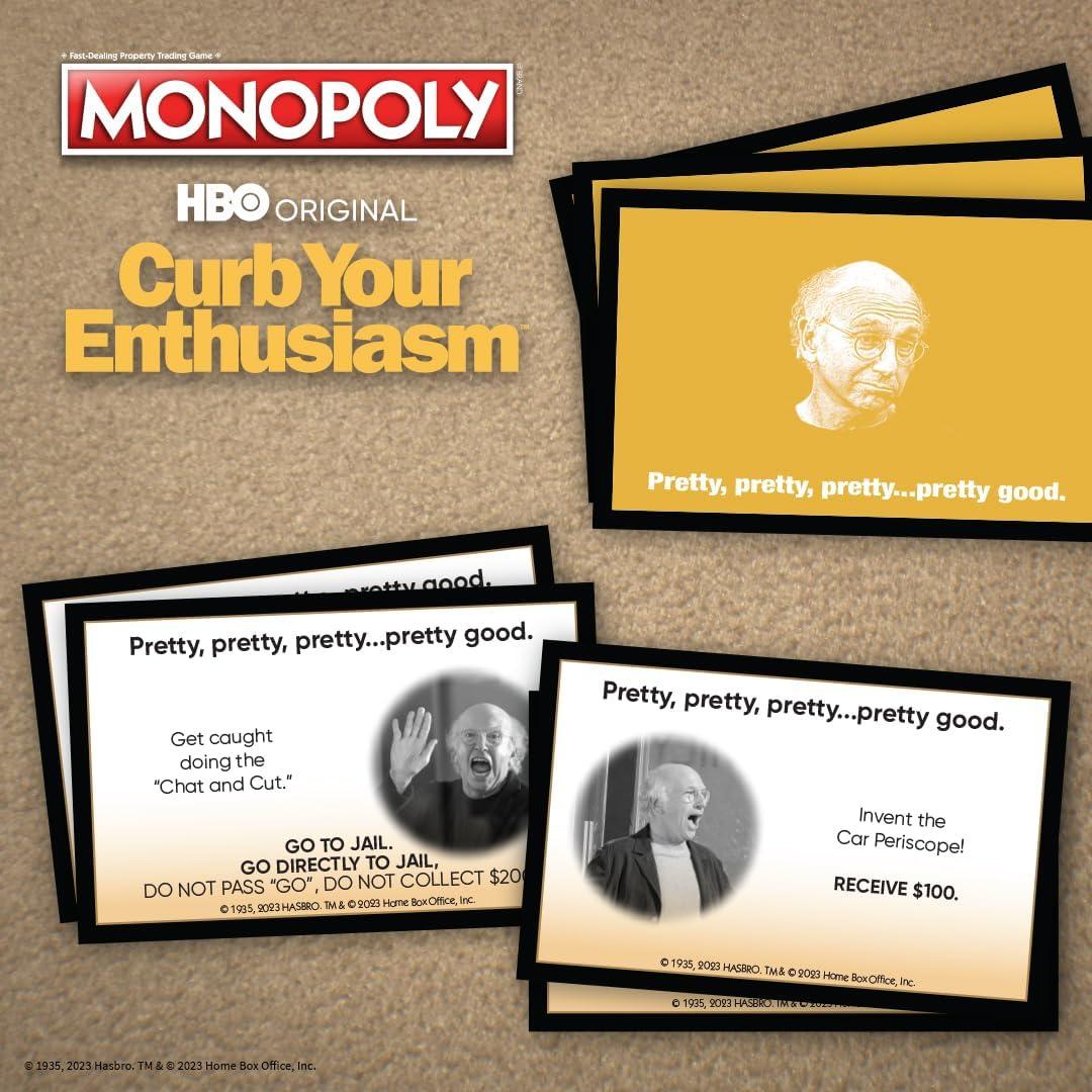 image:imageMonopoly Curb Your Enthusiasm Play as Larrys Glasses Golf Clubs Hybrid Car amp More Officially Licensed Collectible Game Based On Hit HBO Comedy Series