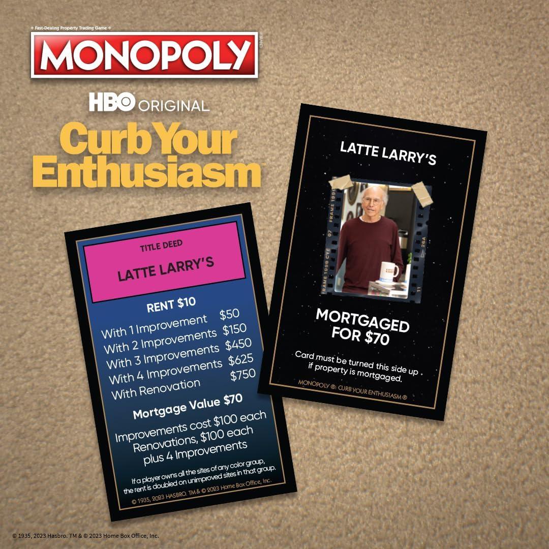 image:imageMonopoly Curb Your Enthusiasm Play as Larrys Glasses Golf Clubs Hybrid Car amp More Officially Licensed Collectible Game Based On Hit HBO Comedy Series