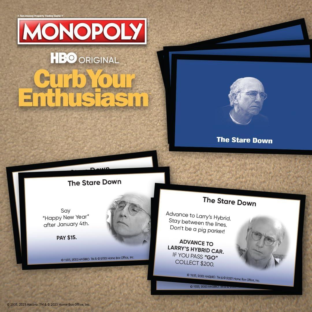image:imageMonopoly Curb Your Enthusiasm Play as Larrys Glasses Golf Clubs Hybrid Car amp More Officially Licensed Collectible Game Based On Hit HBO Comedy Series