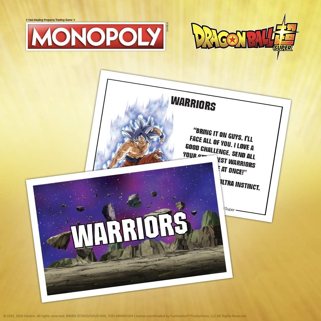 image:imageMonopoly Dragon Ball Super Recruit Legendary Warriors Goku Vegeta and Gohan Official Dragon Ball Z Anime Series Merchandise Themed Monopoly Game