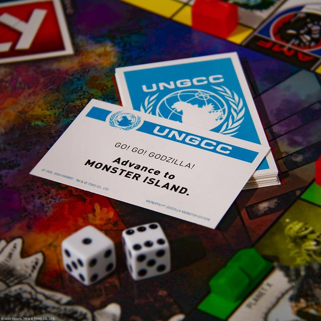 image:imageMonopoly Godzilla Based on Classic Monster Movie Franchise Godzilla Collectible Monopoly Game Featuring Familiar Locations and Iconic Kaiju Monsters