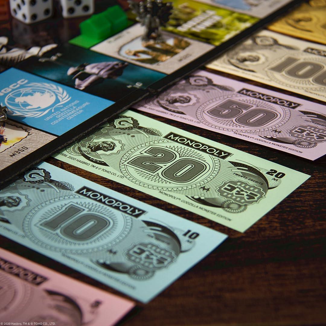image:imageMonopoly Godzilla Based on Classic Monster Movie Franchise Godzilla Collectible Monopoly Game Featuring Familiar Locations and Iconic Kaiju Monsters