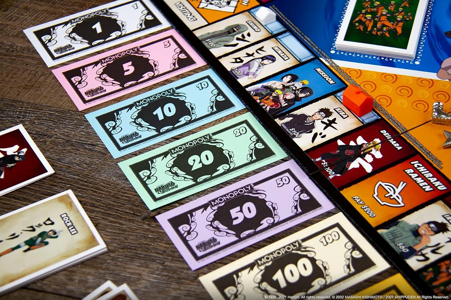 image:imageMonopoly Naruto Collectible Monopoly Game Featuring Japanese Manga Series Familiar Locations and Iconic Moments from The Anime Show 26 Players