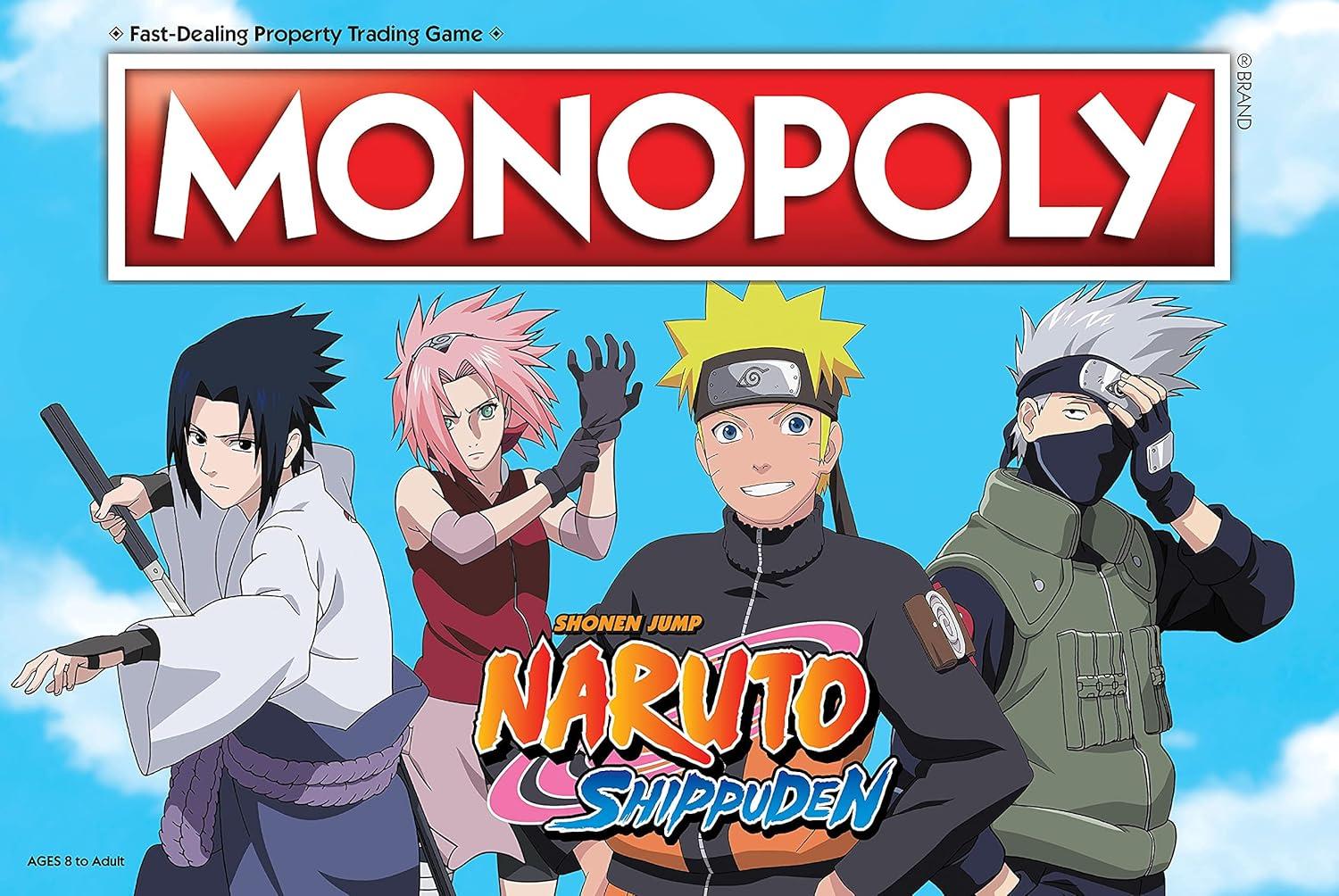 image:imageMonopoly Naruto Collectible Monopoly Game Featuring Japanese Manga Series Familiar Locations and Iconic Moments from The Anime Show 26 Players