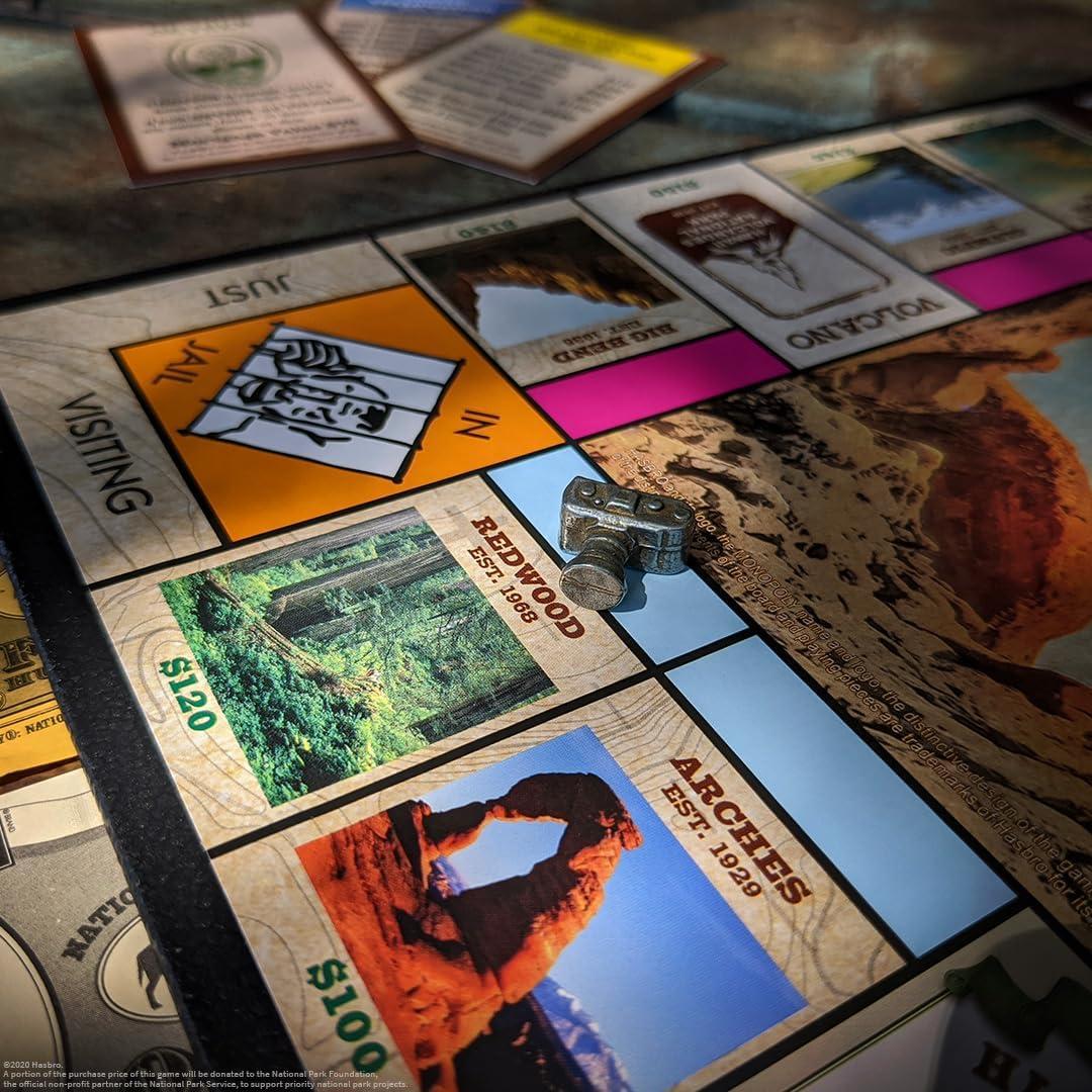 image:imageMonopoly National Parks 2020 Edition Featuring Over 60 National Parks from Across The United States Iconic Locations Such as Yellowstone Yosemite Grand Canyon and More Licensed Monopoly Game