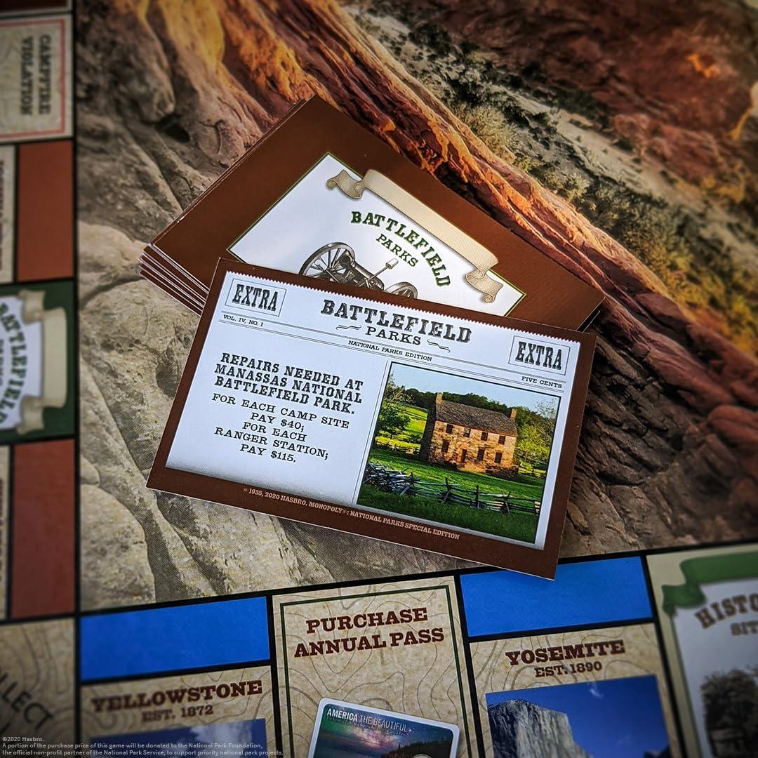 image:imageMonopoly National Parks 2020 Edition Featuring Over 60 National Parks from Across The United States Iconic Locations Such as Yellowstone Yosemite Grand Canyon and More Licensed Monopoly Game