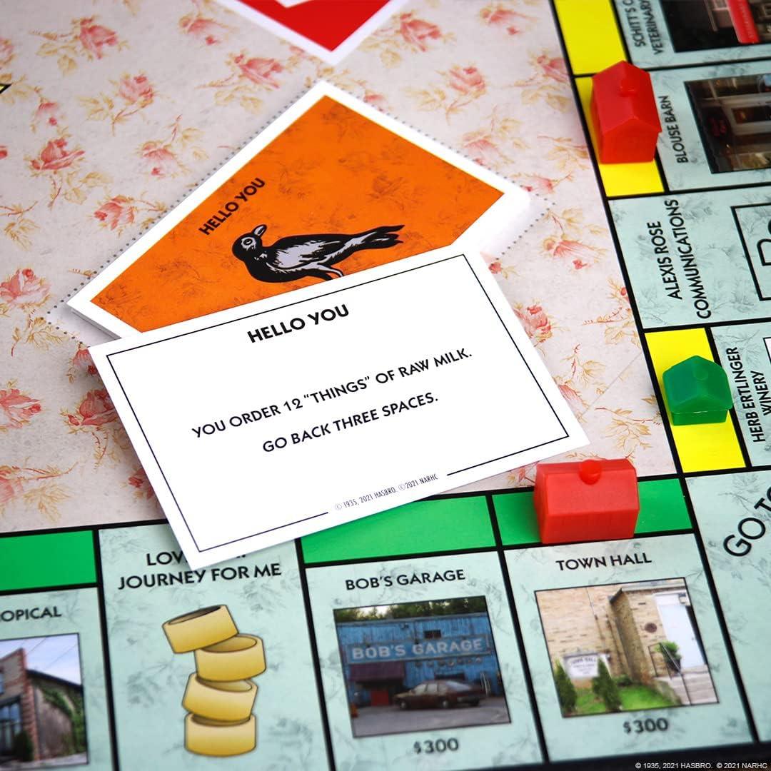 image:imageMonopoly Schitts Creek Game Tokens Include Bebe Crow Patricks Guitar Rosebud Motel Key amp More Officially Licensed and Collectible Monopoly Game Based on Award Winning Series Schitts Creek