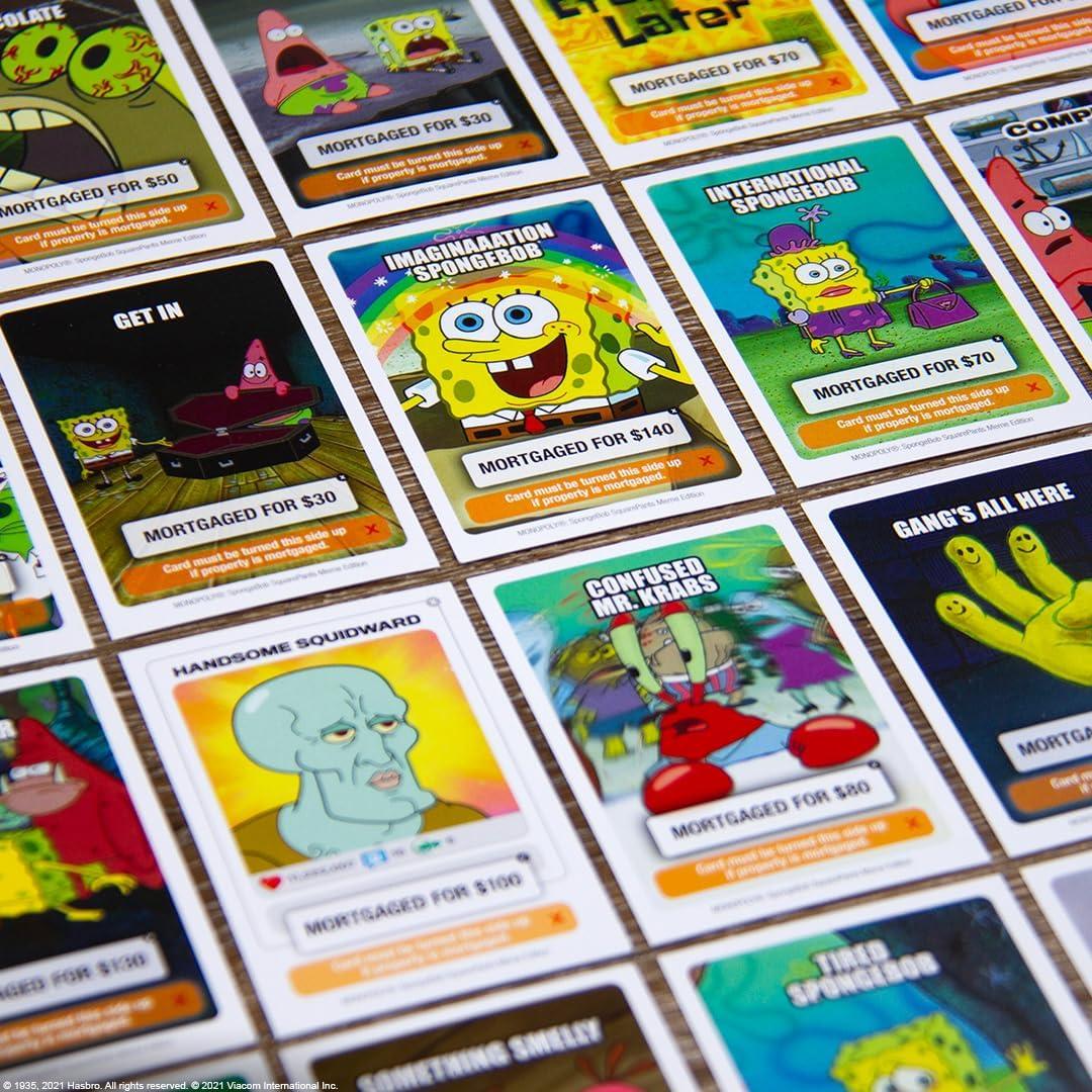 image:imageMonopoly Spongebob Squarepants Meme Edition Based on Nickelodeon Show Featuring Familiar Memes of Locations Episodes and Characters OfficiallyLicensed amp Collectible Monopoly
