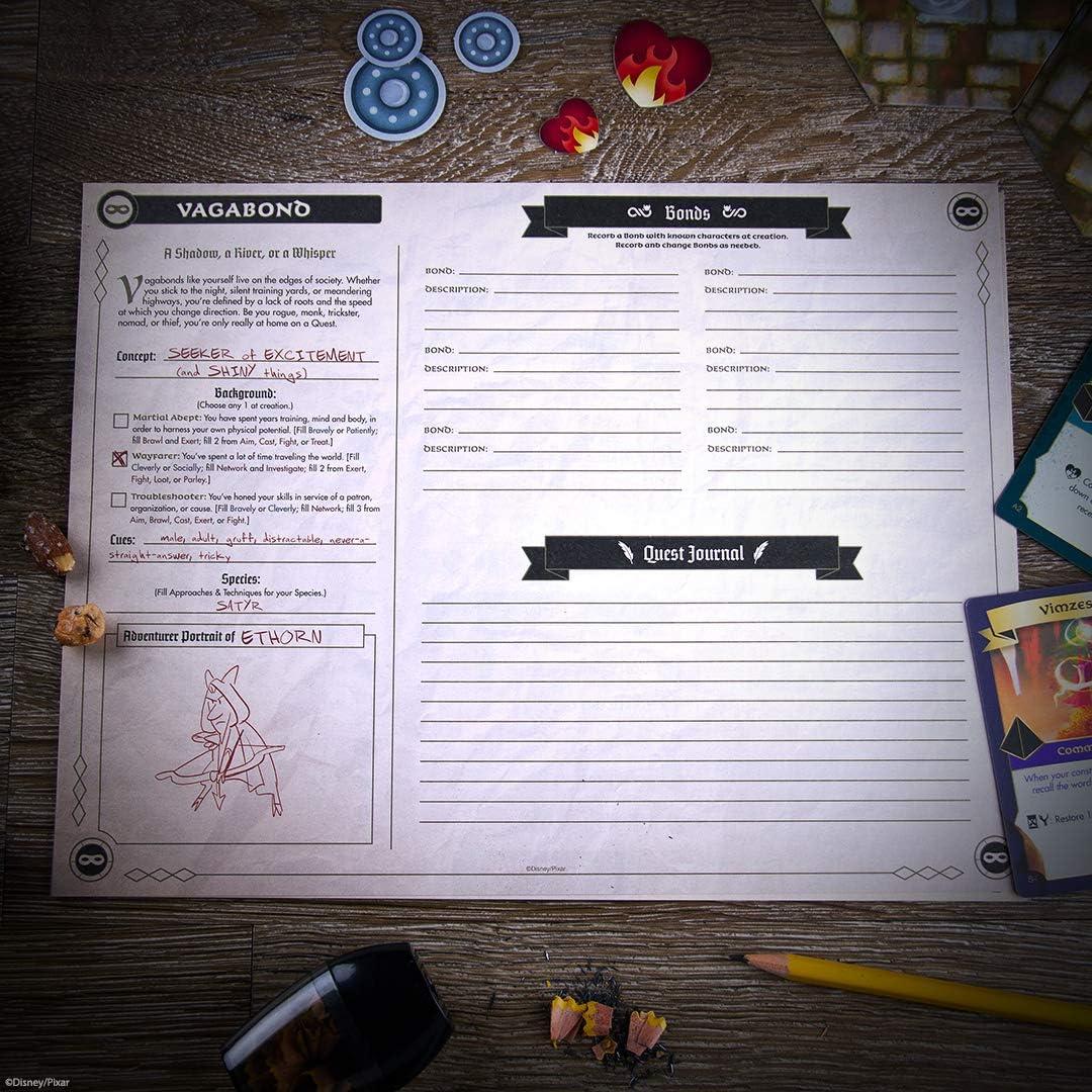 image:imageQuests of Yore Barleys Edition Role Playing Board Game Featured in Disney Pixar Onward Film Officially Licensed Pixar Game Featuring RPG Elements with Quest Master amp D4 D6 D8 and D12 Dice