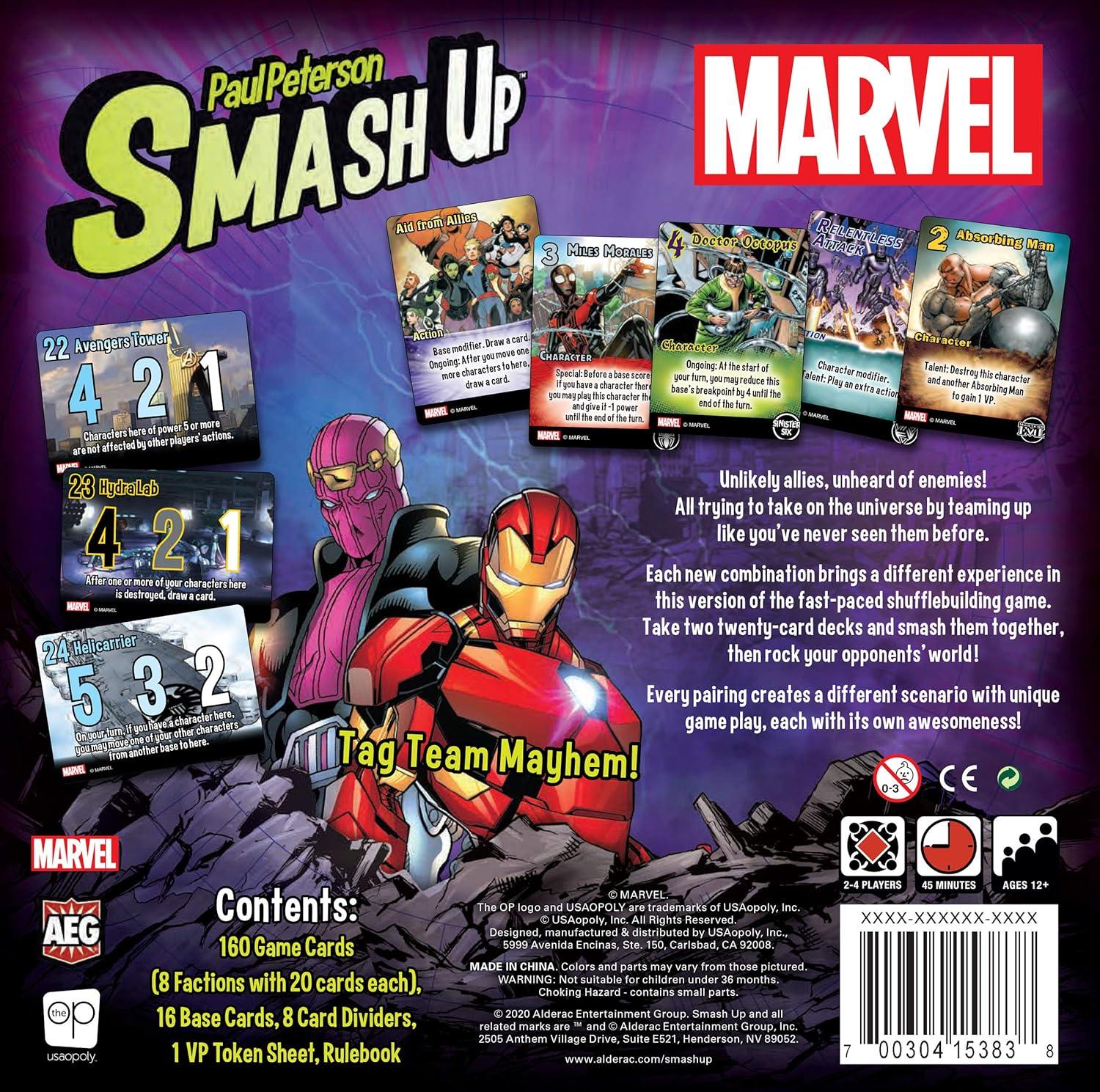 image:imageSmash Up Marvel Officially Licensed Collectible Card Game Featuring Marvel Characters Including The Ultimates amp Hydra
