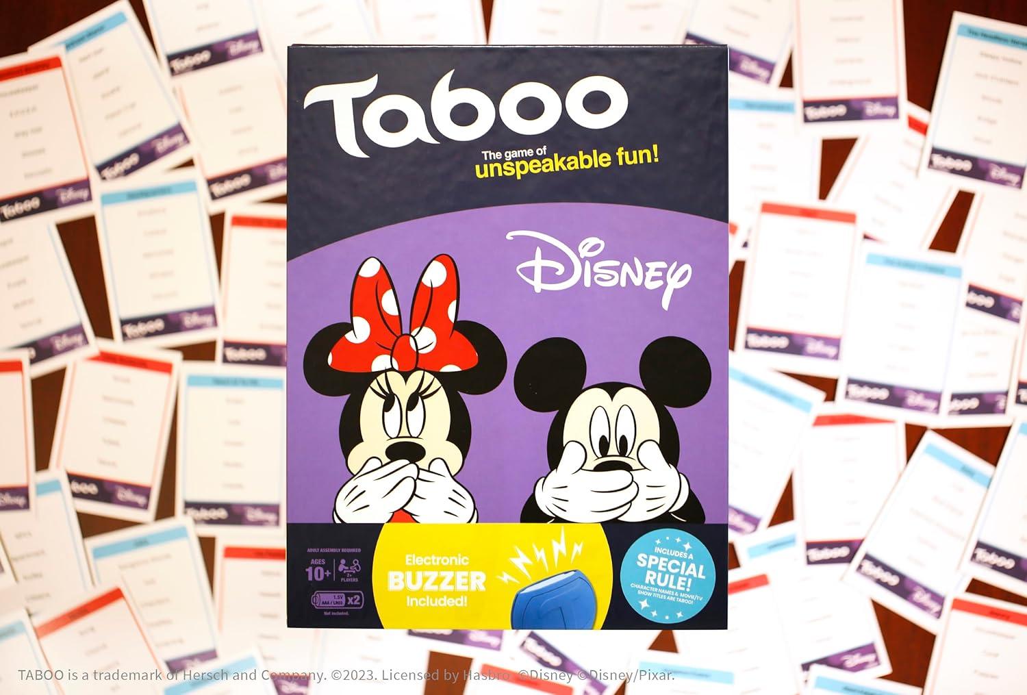 image:imageTaboo Disney Edition Party Board Game Themed Family Guess Word Game Officially Licensed Merchandise Game for 2 Players or More Perfect for Disney Fans Ages 10 and Up