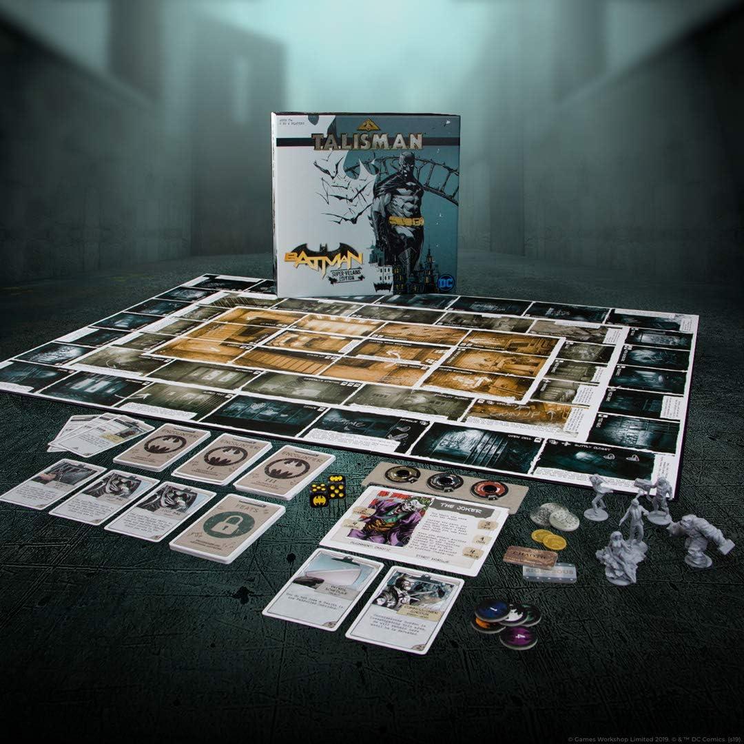 image:imageTalisman Batman SuperVillians Edition Competitive Board Game Based on the Talisman Magical Quest Game Official Batman Licensed Merchandise The Joker Harley Quinn Mr Freeze Bane The Penguin